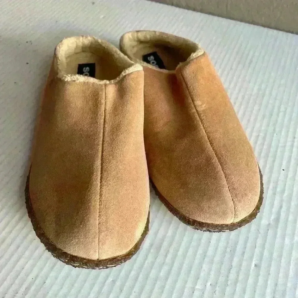 Sorel Slippers Youth US 3 Brown Lanner Ridge Suede II Shoes Kids - Picture 6 of 8